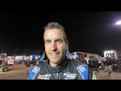 Ryan Smith discusses his second-place finish in Friday's High Limit event at Port Royal - dirt track racing video