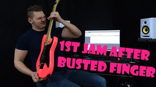 1st Time Playing Since I Broke My Finger!!! - Prog Metal Guitar Solo