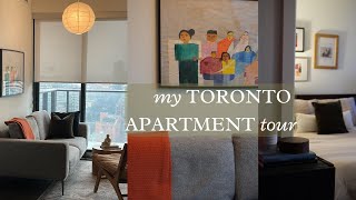 Downtown Toronto Apartment Tour| Cozy, mid-century and wabi sabi vibes| How to decorate small spaces