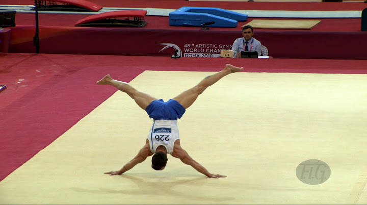PETROUNIAS Eleftherios (GRE) - 2018 Artistic Worlds, Doha (QAT) - Qualifications Floor Exercise