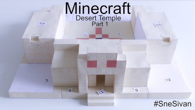 Pixel Papercraft - Desert Temple - Part 3 (Last Part)