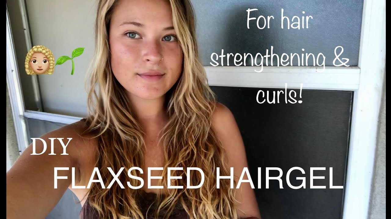 Flaxseed Hair Gel Hair strengthening Grow long healthy hair! YouTube