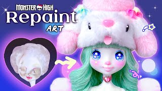 레트로 장난감🧸 감성을 담아 몬스터하이돌 인형 커스텀하기🎵Repainting Monster High Doll (retro toy concept🌜⭐)