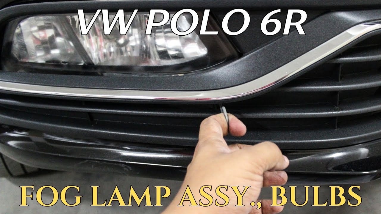 gødning dissipation optager Polo 6R - Removing fog lamp assembly and fog lamp bulb - YouTube