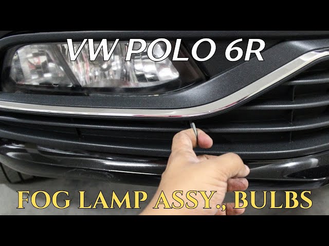 gødning dissipation optager Polo 6R - Removing fog lamp assembly and fog lamp bulb - YouTube