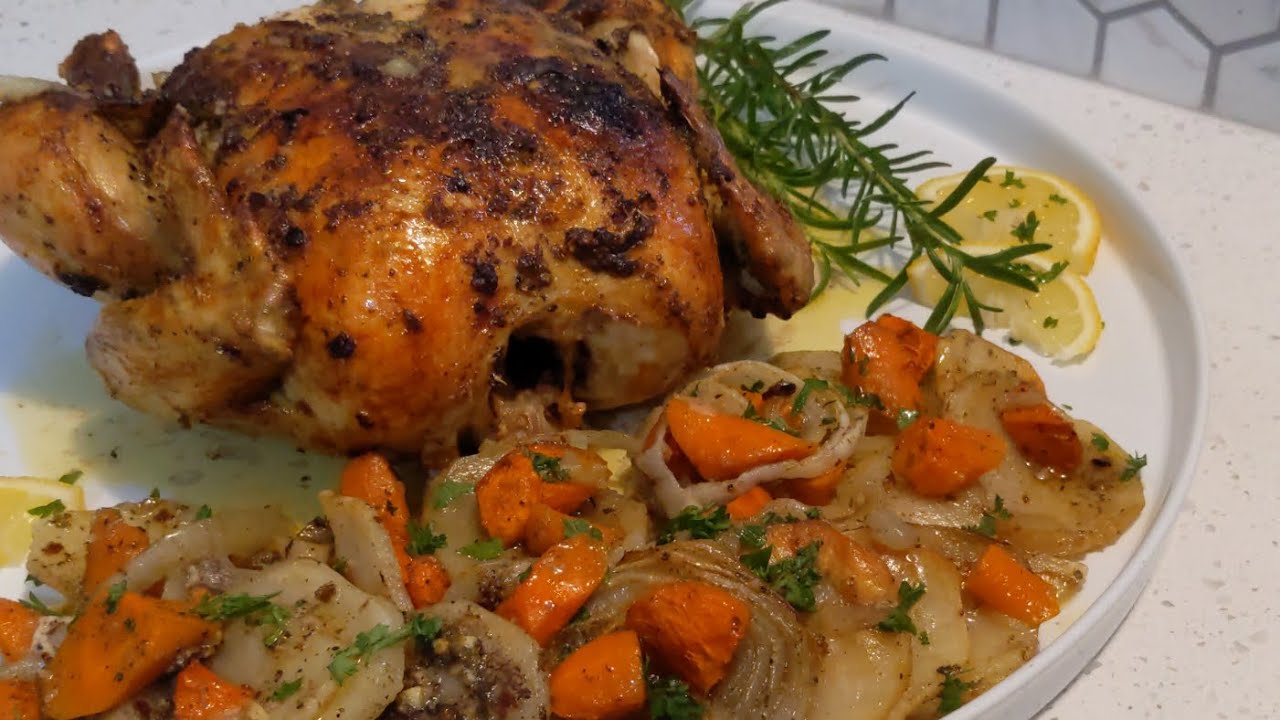 Delicious oven roasted chicken! YouTube