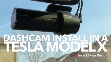 BlackVue Dashcam install in a Tesla Model X