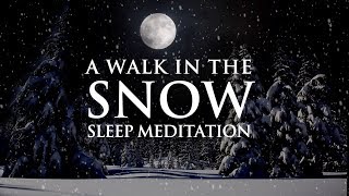 Guided meditation for overthinking and deep sleep  A walk in the snow