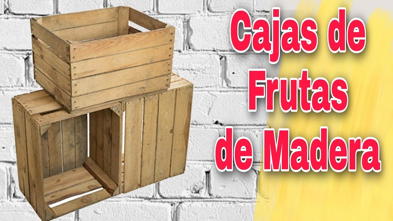 DIY: Decora tu casa con cajas de fruta de madera  Hidraulik ı Alfombras  vinílicas hidráulicas ı Design and clean spaces