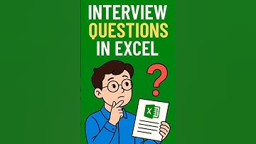 Interview Questions In Excel ❓ #tusharrawani