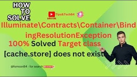 Illuminate-Contracts-Container-BindingResolutionException || Target class does not exist