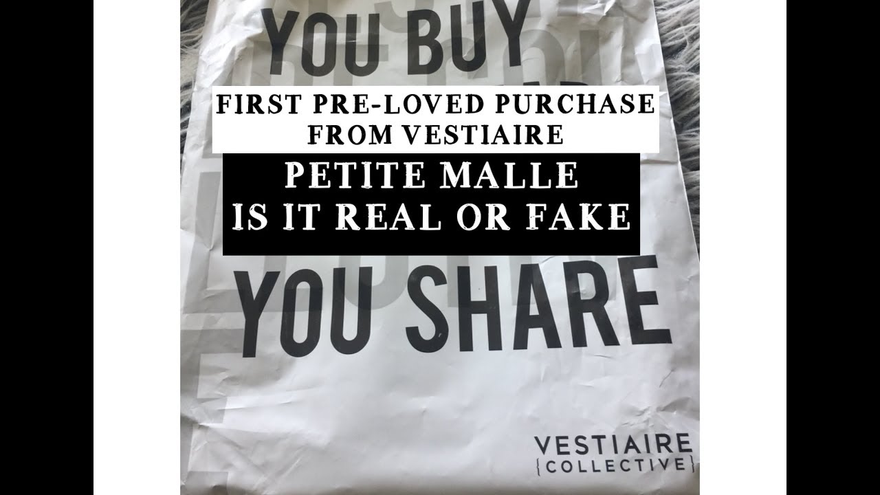 UNBOXING FIRST PRE-LOVED PURCHASE FROM VESTIAIRE COLLECTIVE - REAL OR FAKE PETITE MALLE - YouTube