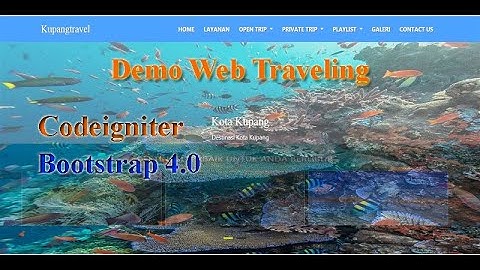 Web Traveling Codeigniter Demo