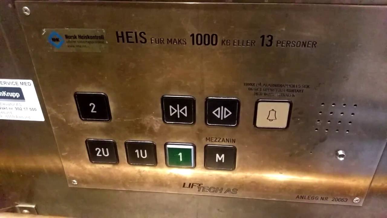 2000s LiftTech Elevator Kremmergården Mall), Ålesund, Norway YouTube