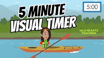 5 Minute Timer - Visual Timer for the Classroom - Calming Countdown Timer Classroom Management Tool