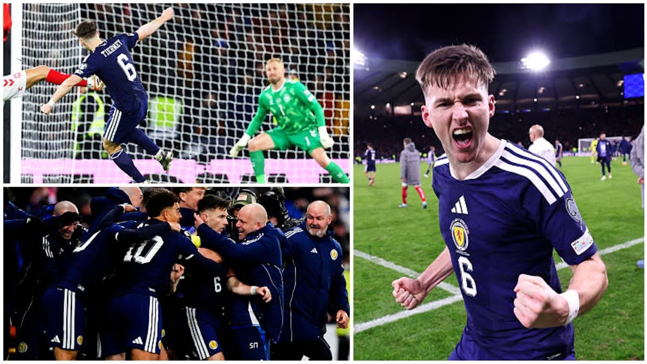 Гол Кирана Тирни на 93-й минуте выводит Шотландию на чемпионат мира!