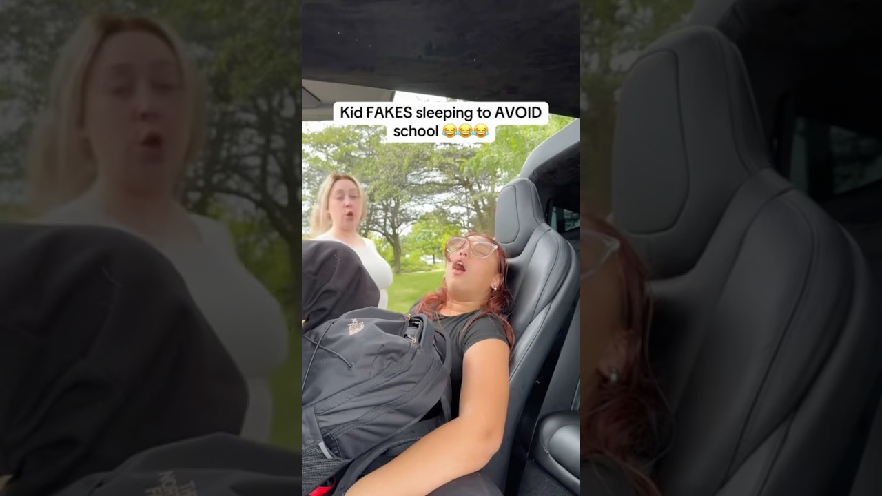 Kid FAKES Sleeping to avoid SCHOOL 🤣🤣🤣