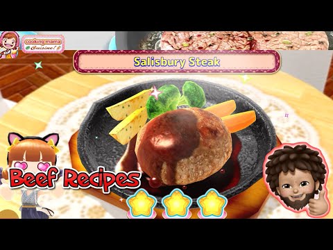 Cooking Mama: Cuisine! - Beef Recipes | Salisbury Steak