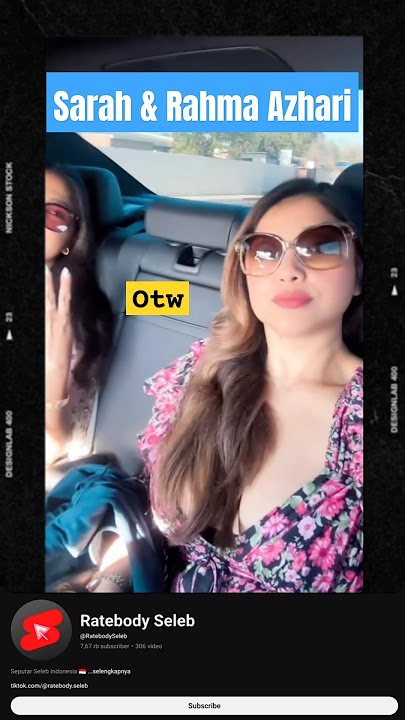 Sarah & Rahma Azhari - Coachella Festival | Day 3 #ratebody #artis #legend #shorts