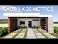 PLANO DE CASA 8 X 20 METROS / ETAPA 1