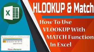 How To Use HLOOKUP With MATCH Function In Excel || HLOOKUP With MATCH Function