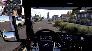 Early morning drive with the MAN TG3 TGX  Euro Truck Simulator 2 | Thrustmaster TX