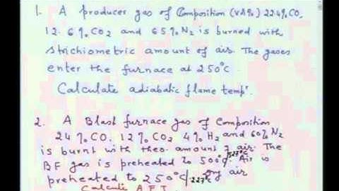 Mod-01 Lec-13 Flame Temperature Calculations