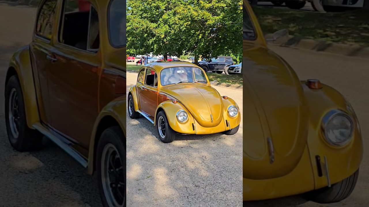 1969 Volkswagen Beetle Classic Car Drive By Engine Sound Baker's Bash Milford MI 2025