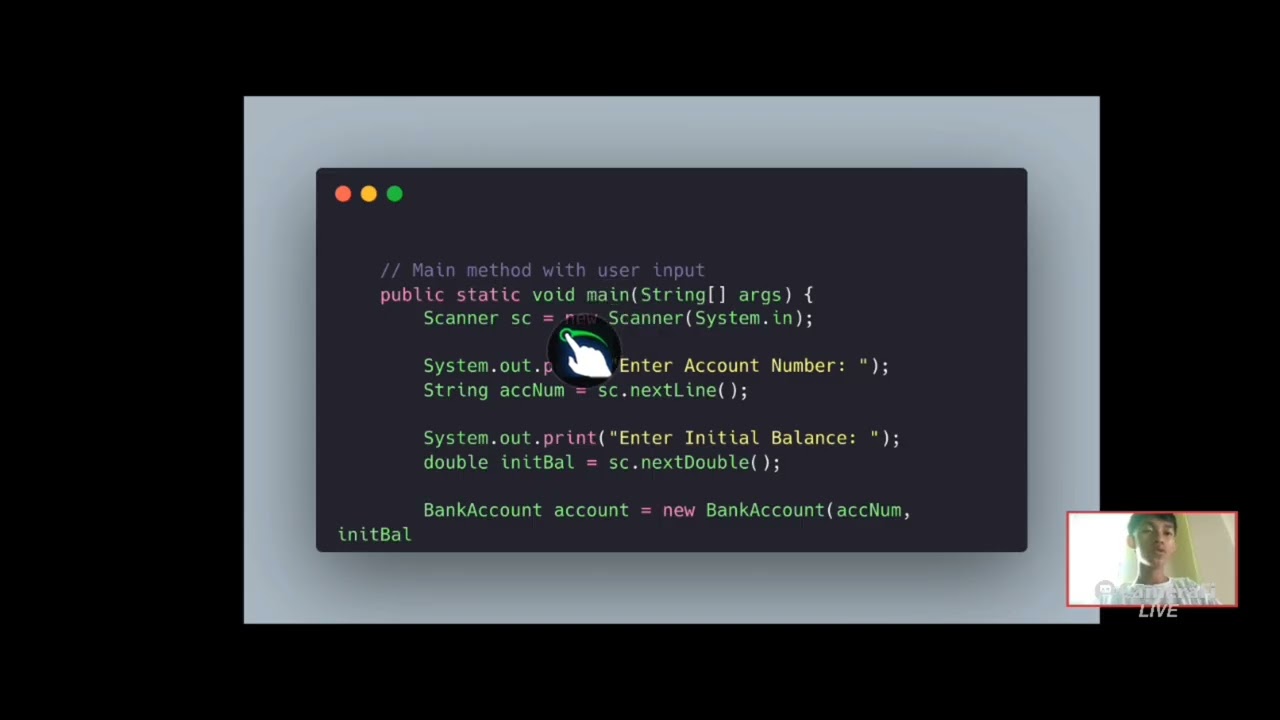 Bank Account System - IT 212(Object Oriented Programming) - Reniel Esparza