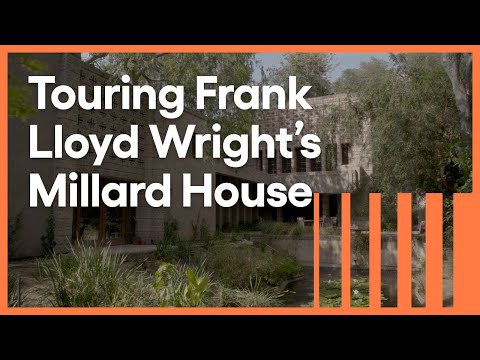 Video: Millard House door Frank Lloyd Wright in Pasadena, CA