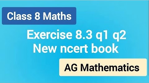 Class 8 Exercise 8.3 q1 q2 Carry out the multiplication of the expressions in each of the following