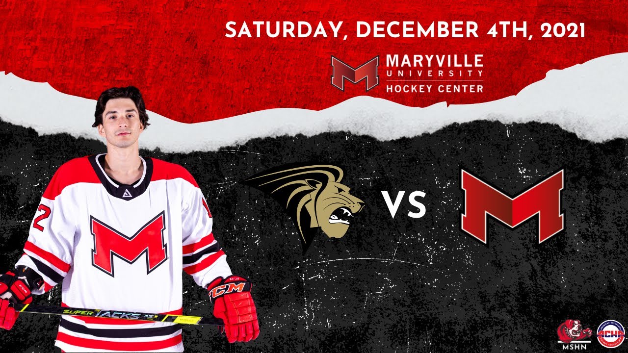 #1Lindenwood Lions vs #10 Maryville Saints Men's Hockey | Saturday Dec. 4th, 2021