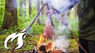 How I grill Picanha on the chain over a fire! Fire Kitchen ASMR 🔥🔥🔥