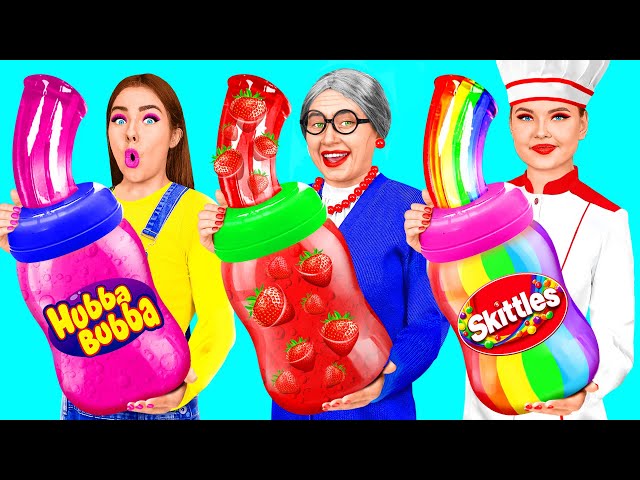 Me vs Grandma Cooking Challenge | Crazy Ideas To Cook by Fun Challenge class=