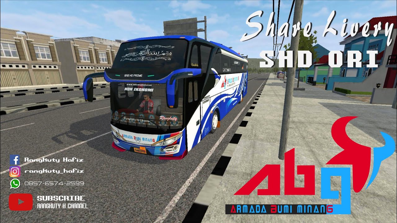 Share Livery ABG (Armada Bumi Minang) untuk Bus SHD ORI