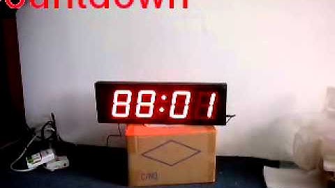 LED Wall Clock 4" High Digit