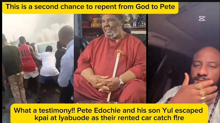 What a testimony!! Pete Edochie and his son Yul escaped kpai at Iyabuode as their rented car…