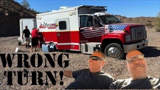 Wrong Turn Leads To a Ambulance Stuck on the Ultra 4 Race Course!