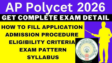 AP Polycet 2026 Notification (Out), Application, Dates, Eligibility, Syllabus, Pattern, Admit Card