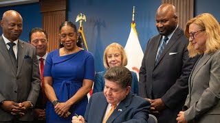 Pritzker signs nearly $56B budget with new business taxes as he seeks 3rd term