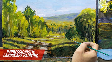 Impressionist Painting Tutorial | Autumn Landscape