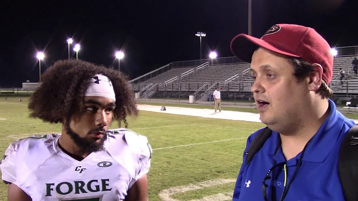 Colonial Forge's Josh Sarratt after 42-0 win over ...