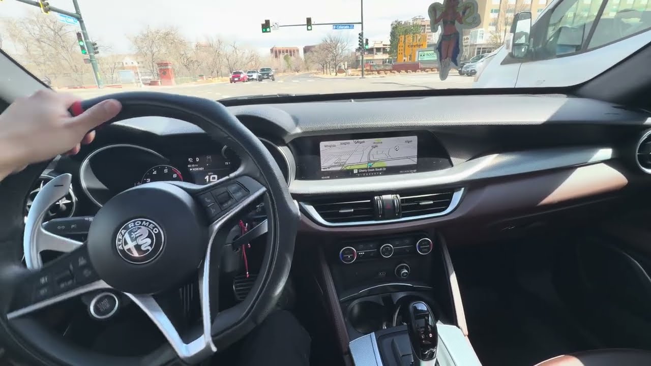 Alfa Romeo Stelvio POV: come with me to get Chick-fil-A #AlfaRomeo #Stelvio