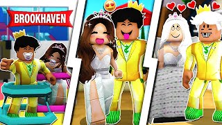 CICLO de VIDA do CASAL de BILIONÁRIOS no BROOKHAVEN RP HISTÓRINHAS de ROBLOX