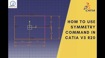 catia tutorials | how to use symmetry command in catia v5 r20 | cadtech mahi
