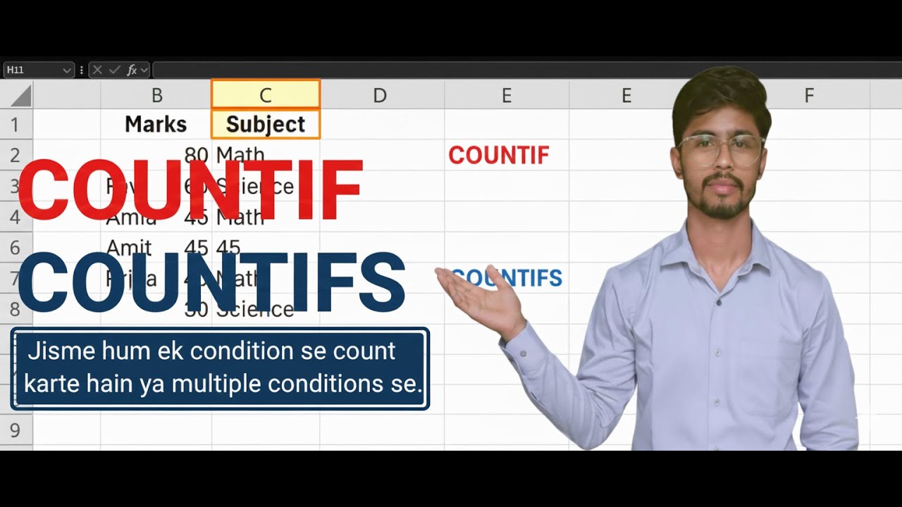 countif and countifs in excel | countif & countifs formula in excel ...