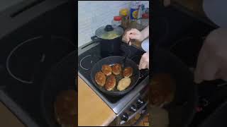 вкусные домашние котлетки с нежной пюрешкой🤤🤤🤤🤤🤤😋