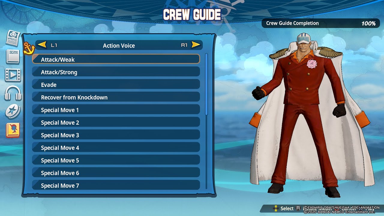ONE PIECE PIRATE WARRIORS 4 Akainu Voice 赤犬 아카이누 YouTube