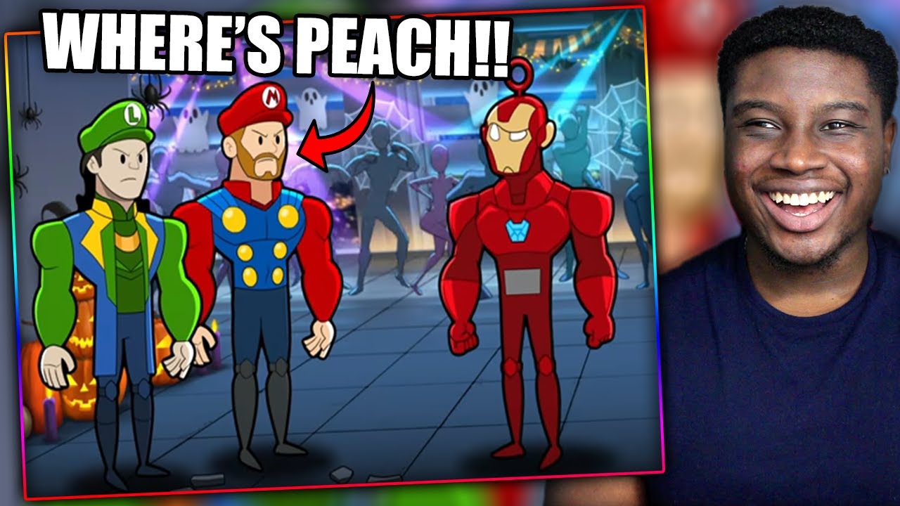 THE NEW MARIO BROS! | AVENGERS HALLOWEEN PARTY Reaction!