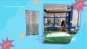 HIGEE MACHINERY Empty can depalletizing machine-  palletizer and depalletizer